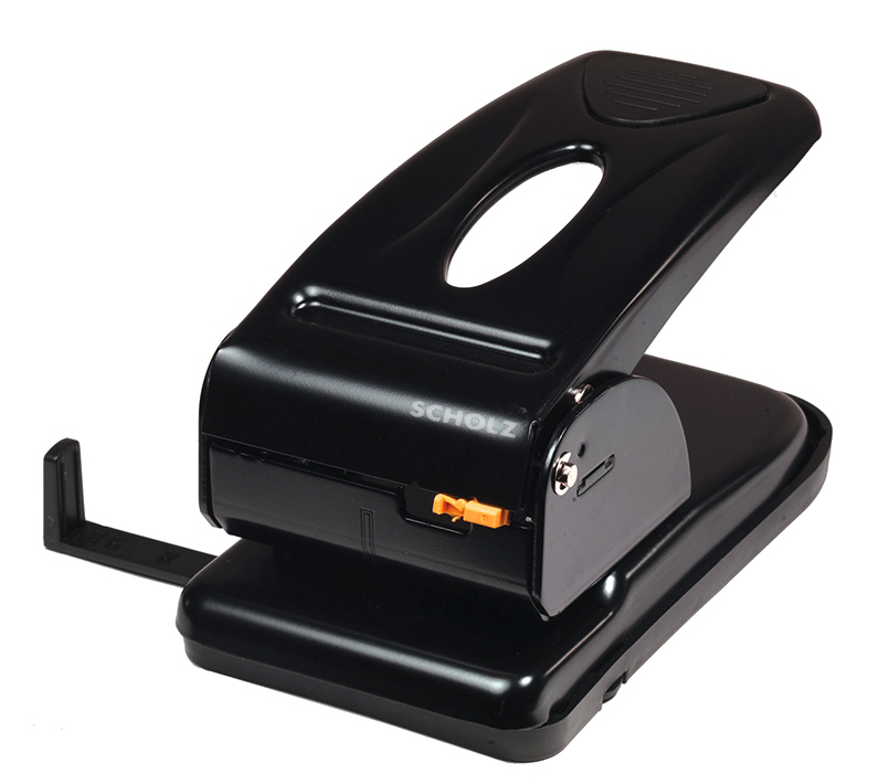 Діркопробивач SCHOLZ (4326SCH), 70 аркушів, металевий, з лінійкою та фіксатором